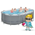 Basen ogrodowy stelażowy 427 x 250 x 100 cm 18w1 Bestway 56620