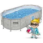 Basen ogrodowy stelażowy 427 x 250 x 100 cm 12w1 Bestway 56714N