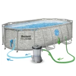 Basen ogrodowy stelażowy 427 x 250 x 100 cm 12w1 Bestway 56714N