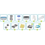 Basen ogrodowy stelażowy 457 x 122 cm 11w1 Bestway 56438