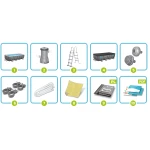 Basen ogrodowy stelażowy 488 x 244 x 122 cm 10w1 Bestway 561MB