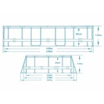 Basen ogrodowy stelażowy 488 x 305 x 107 cm 11w1 Bestway 56946