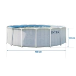 Basen ogrodowy stelażowy 488 x 122 cm 12w1 Intex 26746ND