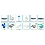 Basen ogrodowy stelażowy 549 x 122 cm 12w1 INTEX 26744