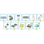 Basen Ogrodowy Stelażowy 549 x 122 cm 11w1 Bestway 56462 