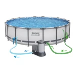 Basen Ogrodowy Stelażowy 549 x 122 cm 11w1 Bestway 56462 