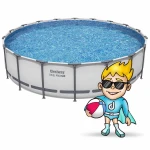 Basen Ogrodowy Stelażowy 549 x 122 cm 11w1 Bestway 56462 