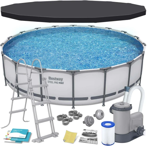 Basen Ogrodowy Stelażowy 549 x 122 cm 11w1 Bestway 56462 
