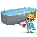 Basen ogrodowy stelażowy 549 x 274 x 122 cm 17w1 Bestway 56710