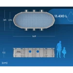 Basen ogrodowy stelażowy 549 x 274 x 122  cm12w1 Bestway 56716N