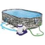Basen ogrodowy stelażowy 610 x 366 x 122 cm 20w1 Bestway 56719