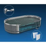 Basen ogrodowy stelażowy 610 x 366 x 122 cm 18w1 Bestway 5611R