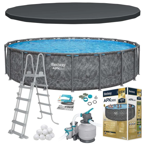 Basen ogrodowy stelażowy 610 x 132 cm 11w1 Bestway 561KE
