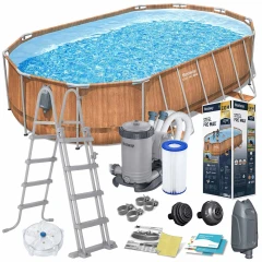 Basen ogrodowy stelażowy 610 x 366 x 122 cm 13w1 Bestway 56719N