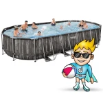 Basen ogrodowy stelażowy 732 x 366 x 122 cm 12w1 Bestway 5611T