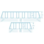 Basen ogrodowy stelażowy 732 x 366 x 132 cm 17w1 Bestway 56475 + hulajnoga GRATIS