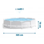 Basen ogrodowy stelażowy Prism Frame 305 x 76 cm INTEX 26700