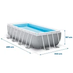 Basen ogrodowy stelażowy 488 x 244 x 107 cm 21w1 INTEX 26792 + maszynka do baniek GRATIS