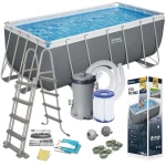 Basen stelażowy ogrodowy 412 x 201 x 122 cm 11w1 Bestway 56456N