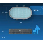 Basen stelażowy ogrodowy 427 x 250 x 100 cm 11w1 Bestway 56620