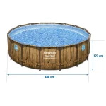 Basen stelażowy ogrodowy 488 x 122cm 12w1 Bestway 56725N