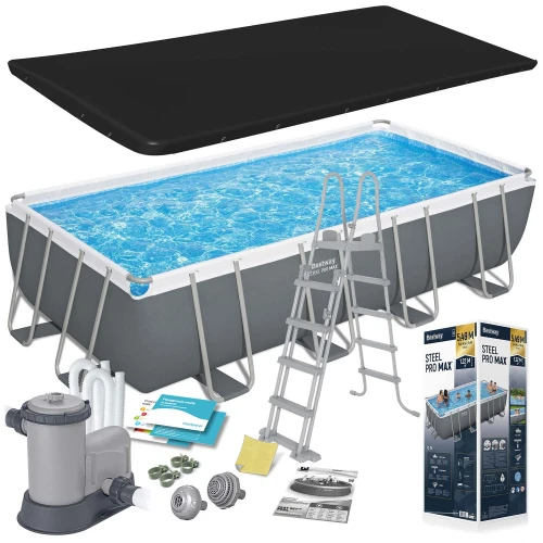 Basen stelażowy ogrodowy 549 x 274 x 122 cm 12w1 Bestway 56465