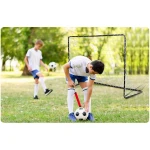 Bramka do piłki nożnej 183 x 122 x 61cm NS-492 czarna 