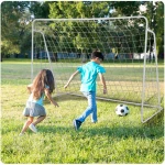 Bramka do piłki nożnej 245 x 155 x 80 cm + mata celownicza 