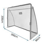 Bramka do piłki nożnej 300 x 200 x 90 cm NS-497 czarna