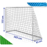 Bramka piłkarska do piłki nożnej przenośna treningowa 2 szt 183 x 122 x 61 cm NS-485