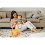 Chodzik edukacyjny z muzyką 2w1 RK-744 Ricokids różowy 