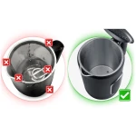 Czajnik elektryczny 1,7l Berdsen BD-712 czarno-srebrny