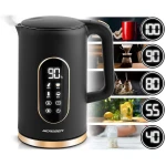 Czajnik elektryczny 1,7l Berdsen BD-712 czarno-złoty