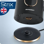 Czajnik elektryczny 1,7l Berdsen BD-712 czarno-złoty