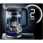 Czajnik elektryczny 1,7l Berdsen BD-712 czarno-złoty