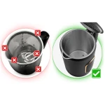 Czajnik elektryczny 1,7l Berdsen BD-712 czarno-złoty