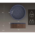 Dmuchane SPA Lay-Z Toronto 7 osobowe hydromasaż WiFi Bestway 6001W