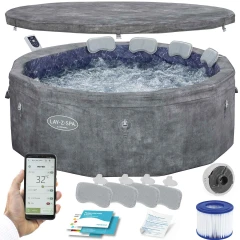 Dmuchane SPA ogrodowe AirJet Carrara WiFi hydromasaż 6 osobowe Bestway 6001V