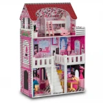 Domek dla lalek z akcesoriami 60x30x90 cm