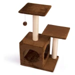 Drapak, domek dla kota 74 cm DR-251 brązowy Pethaus