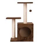 Drapak, domek dla kota 74 cm DR-251 brązowy Pethaus