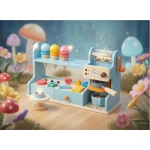 Drewniana kawiarnia lodziarnia zabawka dla dzieci Nukido NK-880