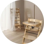 Drewniane krzesełko do karmienia Nukido Timo