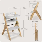 Drewniane krzesełko do karmienia Nukido Timo