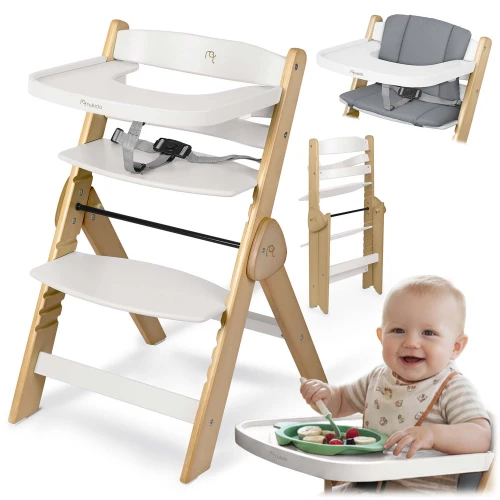 Drewniane krzesełko do karmienia Nukido Timo