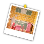 Drewniany domek dla lalek duży 3-piętrowy + meble + taras