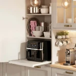 Duża frytkownica beztłuszczowa 10,2l Air fryer XL dwukomorowa Berdsen 1700W BD-657 czarna