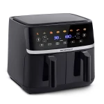 Duża frytkownica beztłuszczowa 10,2l Air fryer XL dwukomorowa Berdsen 1700W BD-657 czarna