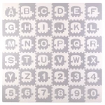 Duża mata piankowa, puzzle, pociąg, literki 36 szt