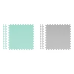 Duża mata piankowa puzzle Ricokids 180x180cm 9 szt szaro-turkusowa